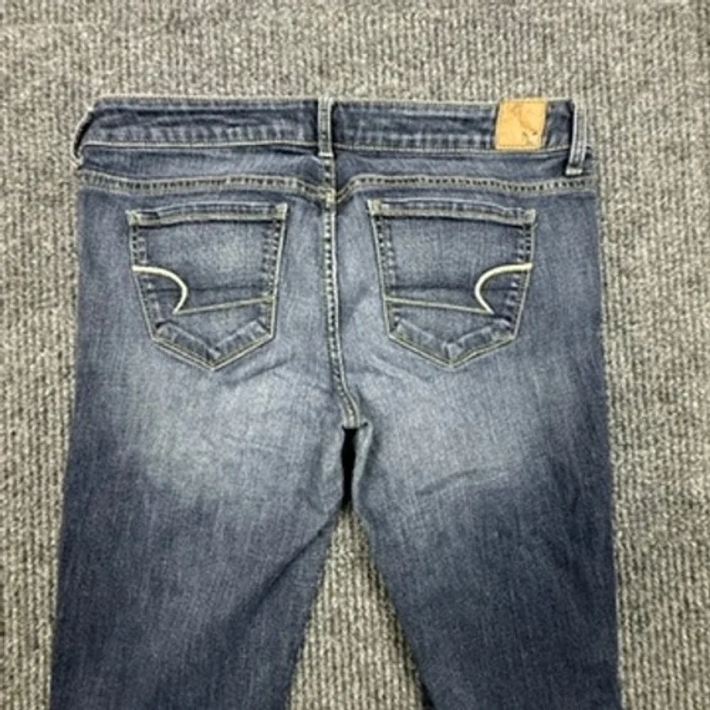 American Eagle Skinny Jeans Womens 10 Regular Medium Wash Stretch Denim
